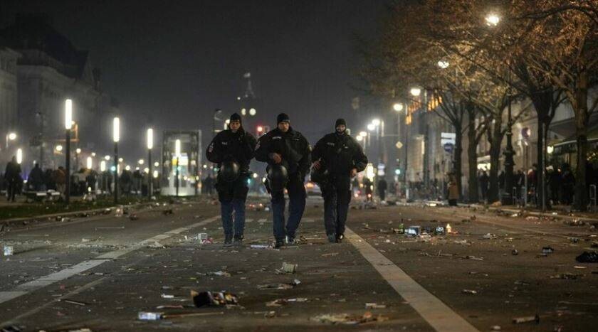 Disturbances in German Cities on New Year's Eve