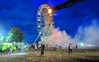 Пожар на музыкальном фестивале недалеко от Лейпцига