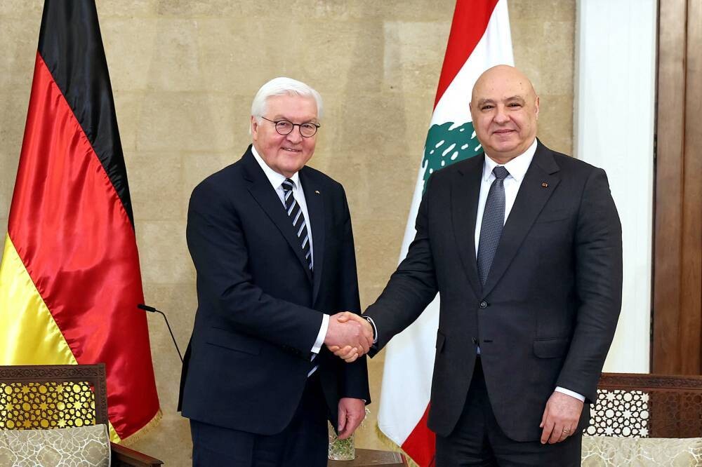 German President Calls on Lebanon to Continue Hezbollah Disarmament