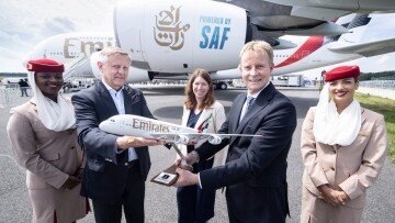 Emirates присоединяется к aireg для развития возобновляемой энергии в авиационной отрасли